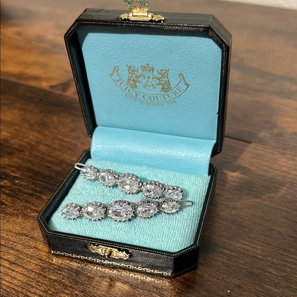 Juicy Couture Silver Crystal Earrings
